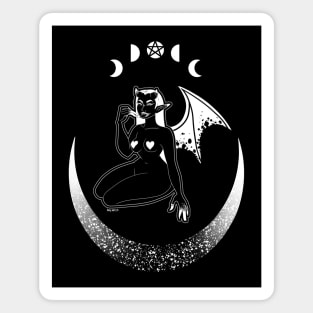 Conjuration in the moonlight | Occult Witch Magnet